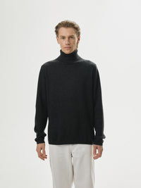 Rollkragenpullover Schwarz