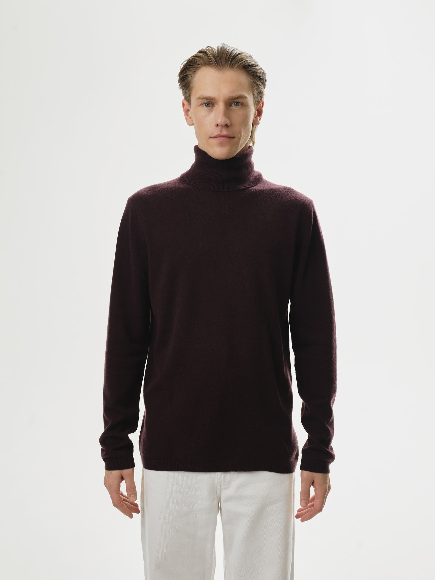 PureForm Roll-Neck – bordeaux