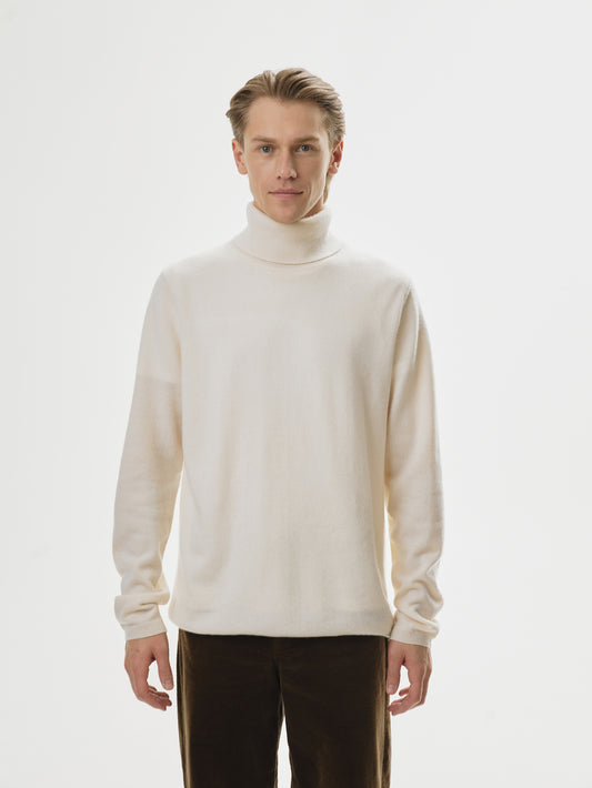 PureForm Roll-Neck – pearl