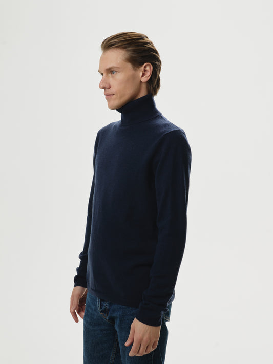 PureForm Roll-Neck – navy